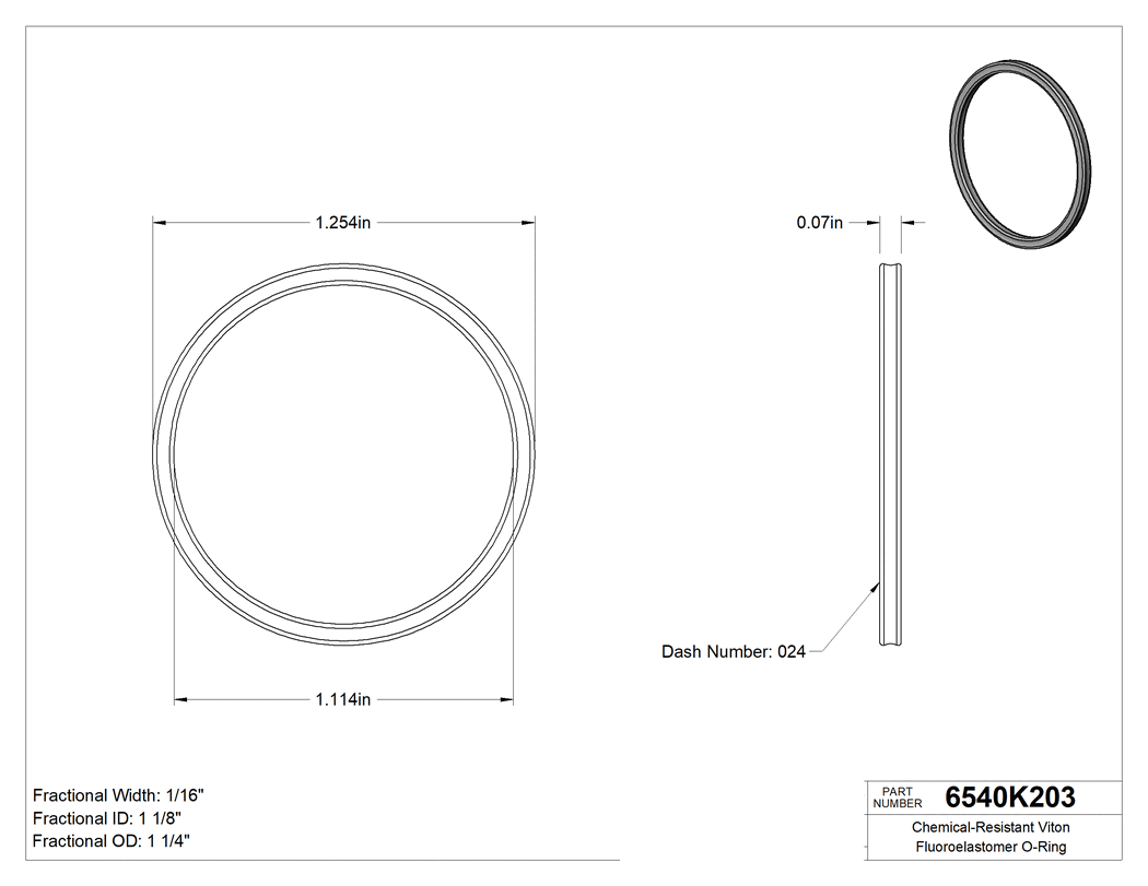 Technical drawing - 6540K203